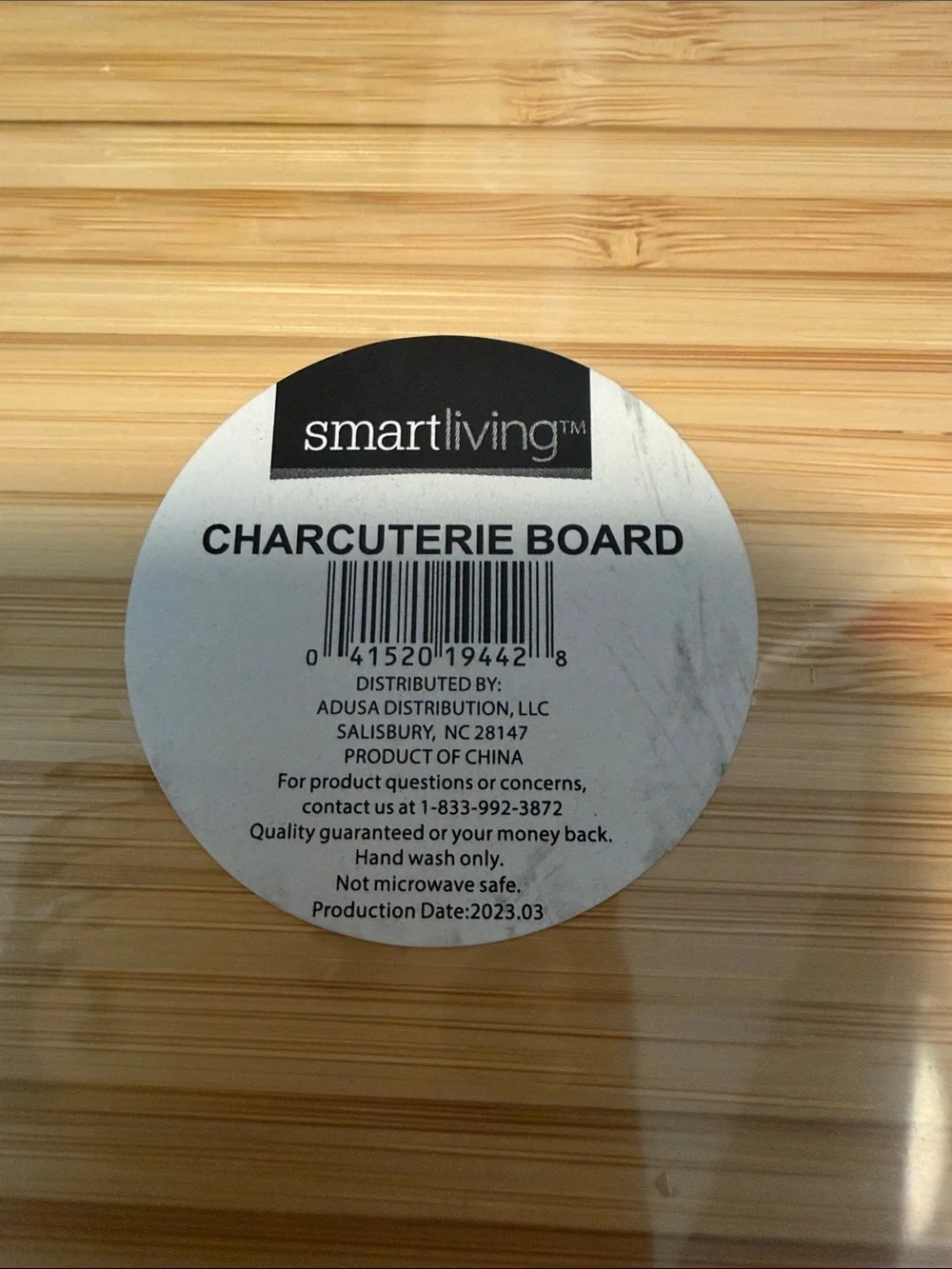 Sectioned charcuterie wood serving board, Family - Together - Home, NWT!